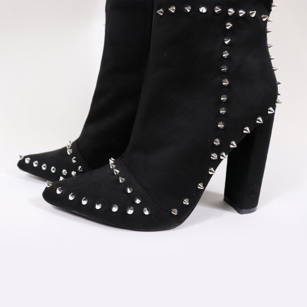 TRACI STUDDED THIGH HIGH BOOTS